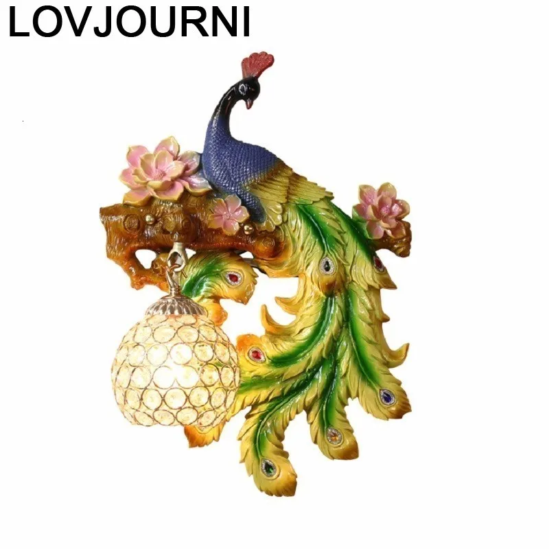 

Avec Miroir Wandlamp Industrieel Lamp Crystal Applique Murale Luminaire Aplique Luz Bedroom Lampara De Pared Interior Wall Light