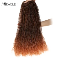 miracle afro kinky curly bundles synthetic hair weaving 38 120gpcs high temperature fiber hair extensions curly hair bundles