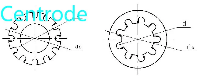 304 нержавеющая сталь внешний зуб Внутренний Зуб противоскользящая прокладка