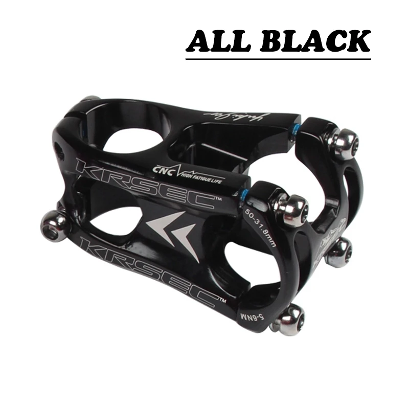 Full Black CNC 28,6*31,8*50 мм Сверхлегкий сплав BMX DH для спуска руля велосипеда, руля для горного велосипеда, руль для горного велосипеда, части для велосипеда MTB - Цвет: Full Black