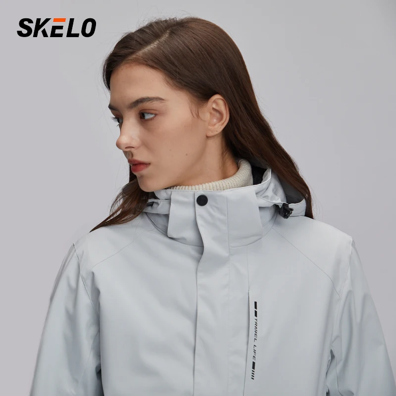 2020 женское 3 в 1 Soft Shell куртка Водонепроницаемый Лыжная ветрозащитная зимнее