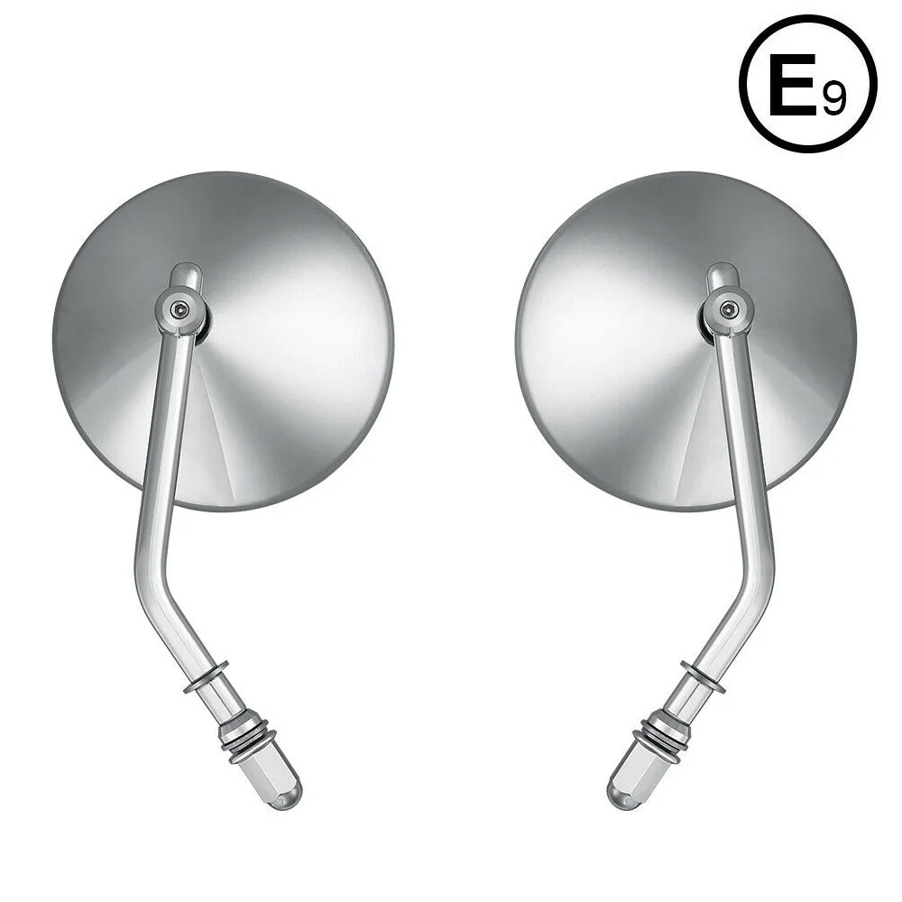 style 1 chrome Боковое зеркало заднего вида для скутера, мотоцикла, хромированное зеркало для Harley Sportster 883 Touring Softail Dyna для Suzuki для Honda - Цвет: style 1 chrome