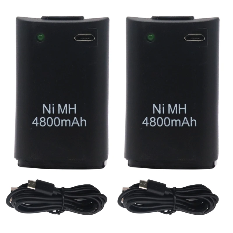 2 шт. USB кабель для беспроводного контроллера Microsoft Xbox 360|Батареи| |
