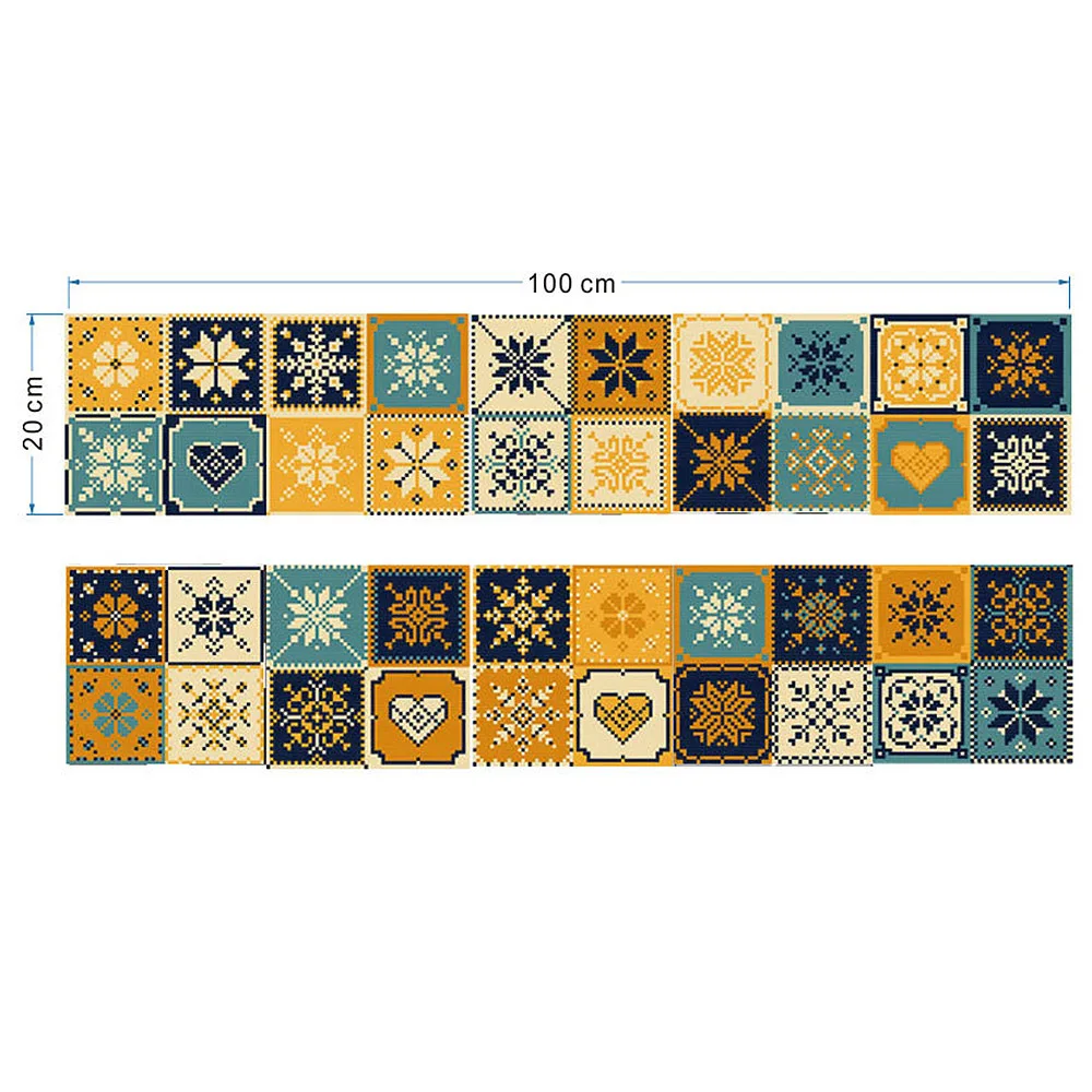 2шт Геометрическая самоклеющаяся клейкая плитка наклейки домашняя