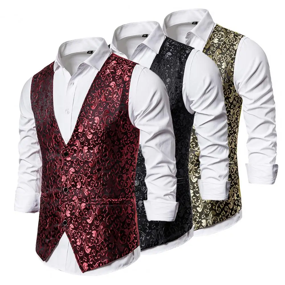 Весенне-осенний официальный очаровательный костюм с V-образным вырезом жилет