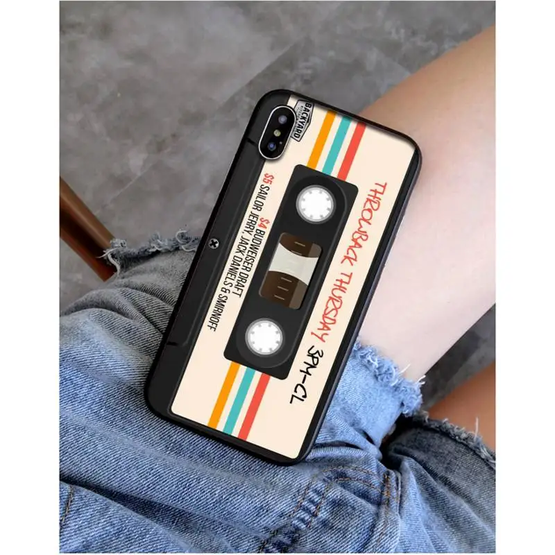 mixtape vintage Magnetic tape Cassette audio tape Phone Case for iphone 11 Pro Max X XS MAX 6 6s 7 8 plus 5 5S 5SE XR SE2020