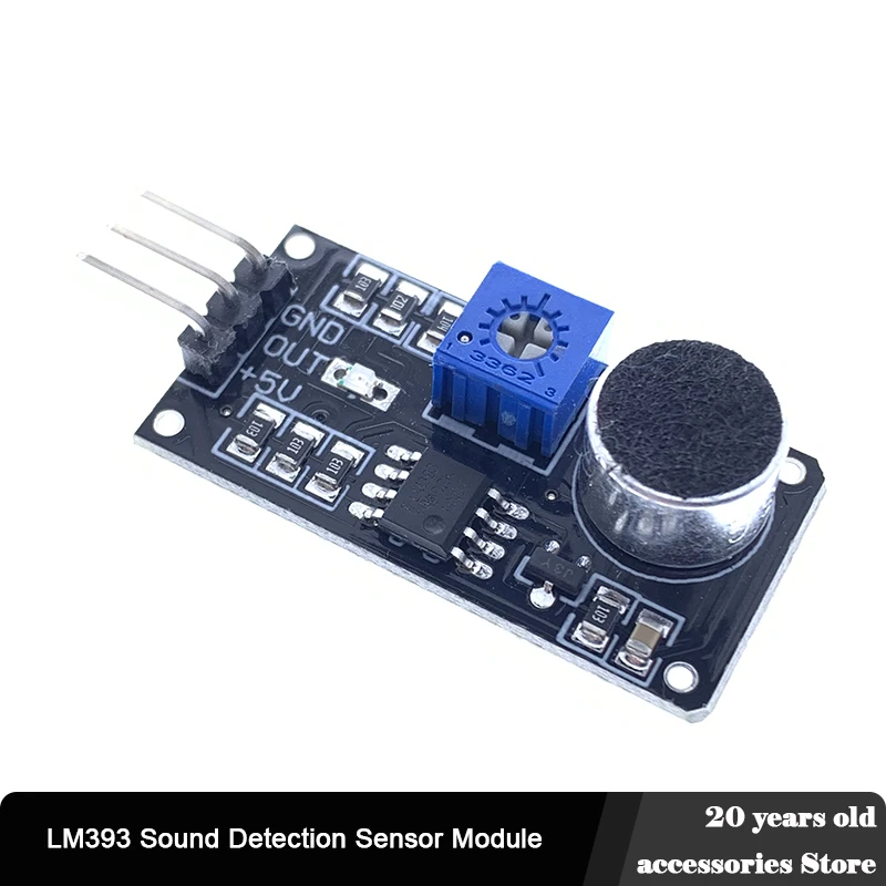 

Sound Detection Sensor Module LM393 Sound Sensor Horn Smart Car Special For Arduino