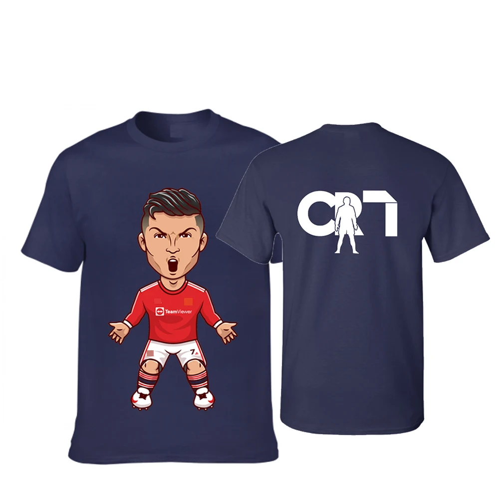Футболка унисекс с коротким рукавом и 3D-принтом Криштиану Роналду | Мужская