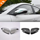 Хромированныйуглеродный для Hyundai Elantra I30 Accent 2016 -2019, автомобильные аксессуары, боковая дверь, поворотное зеркало заднего вида, декоративная наклейка, крышка