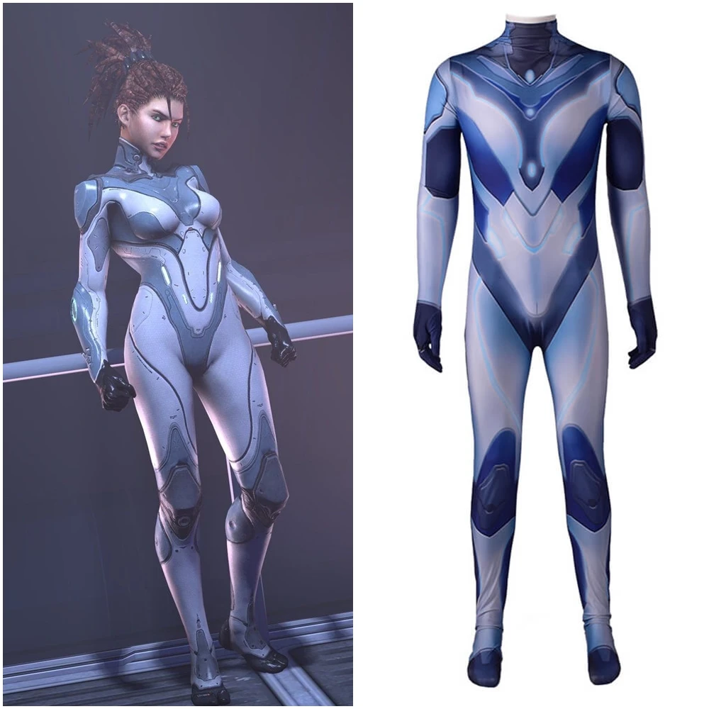 

Sarah Louise Kerrigan Costume Cosplay Jumpsuit Bodysuit