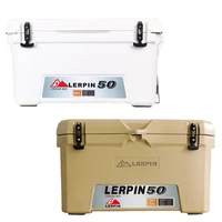 lerpin 50l ice chest large rotomolded cooler camping lunch box ice box freezer