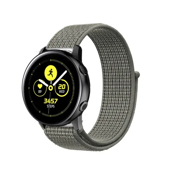 spruce fog Huawei GT 2 нейлоновый ремешок для samsung Galaxy 42 мм 46 мм Active 2 gear S2 S3 20 мм 22 мм Sport Loop Huami Amazit GTR Bip браслет - Цвет ремешка: spruce fog