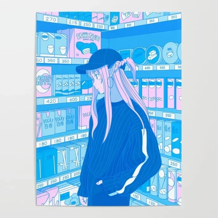 

Canvas Prints Tokyo Gf Painting Wall Artwork Poster Asuna Yuuki Modern Comics Home Decoration For Living Room Modular Picture