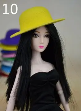 15 видов стилей кукла шляпа головные уборы аксессуары для 1/6 куклы Barbie Kurhn подарок новинка Игрушки для девочек - Цвет: 10
