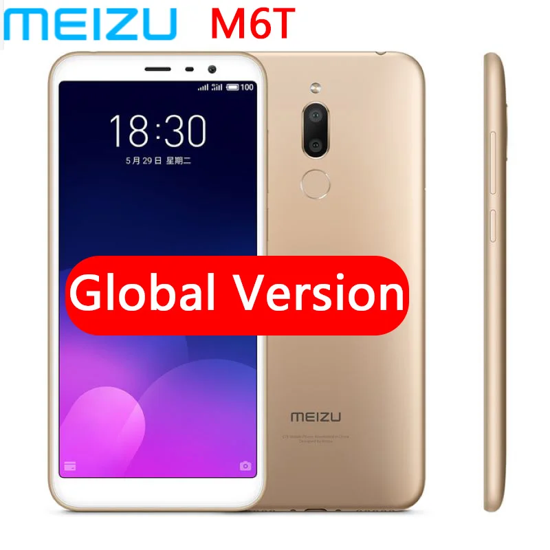 Оригинал MEIZU 6T MEILAN m6t Восьмиядерный 5 7 &quotHD IPS экран 4G LTE 2/3 Гб RAM сотовый телефон
