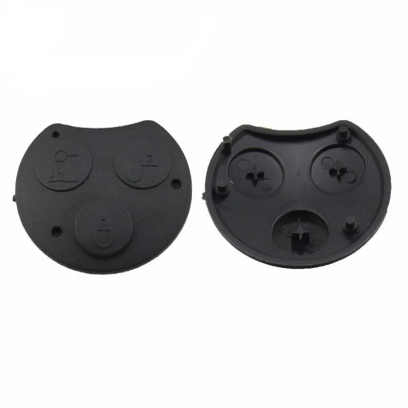 Button pad OkeyTech 3 кнопки Замена ключа автомобиля чехол для Mercedes Benz SMART Fortwo 450 Forfour Roadster дистанционного авто - Цвет: Button pad