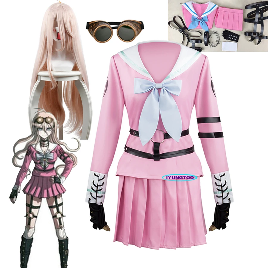 

Anime Danganronpa V3 Miu Iruma Cosplay Costumes Uniform Wig Sailor Suit Skirt Girl Women Halloween Carnival Party Costume Outfit