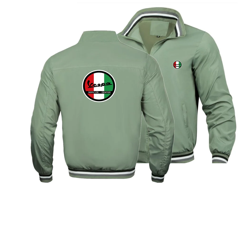 Куртка мужская Осенняя с принтом ветровка Бомбер Повседневная модная уличная