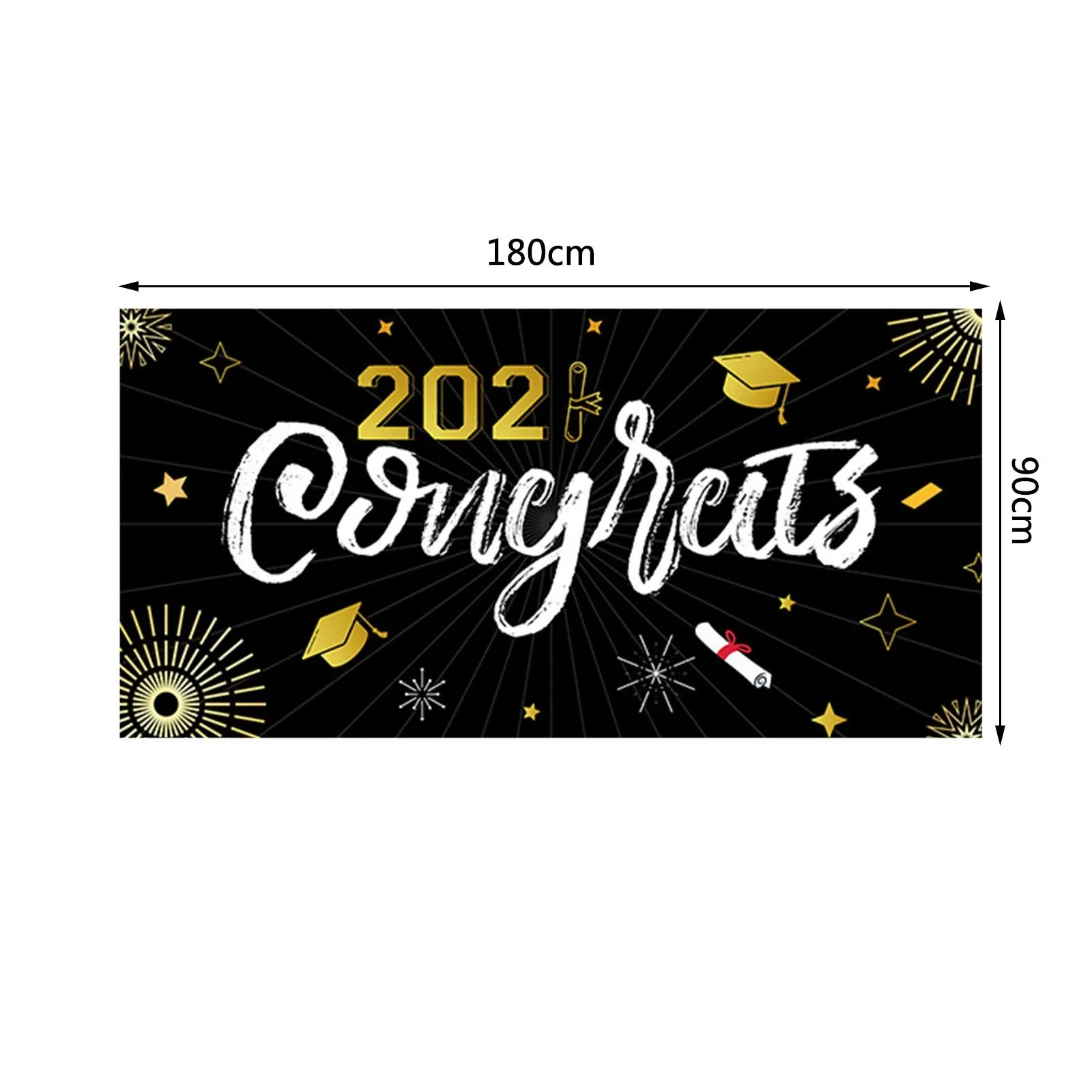 

Large Graduation Party Banner Durable Fashion Selfie Background Cloth Party Poster Party Decorations Graduation Decorations 2021