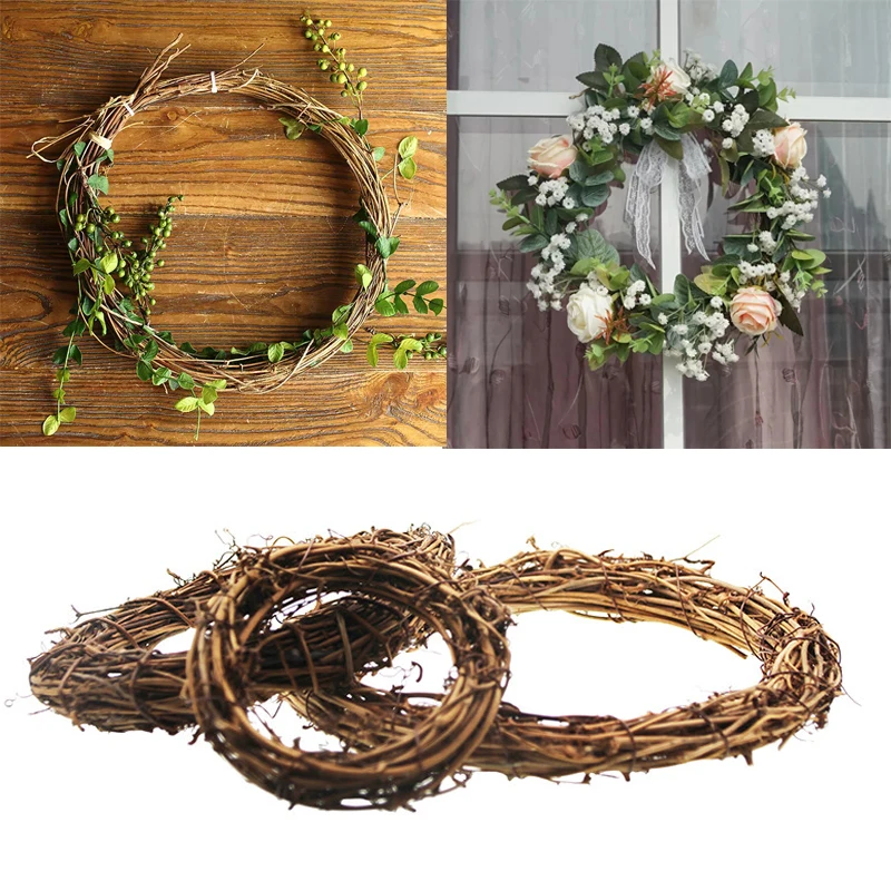 Новогодний венок из ротанга вечерние венки с полумесяцем|Венки и гирлянды| |