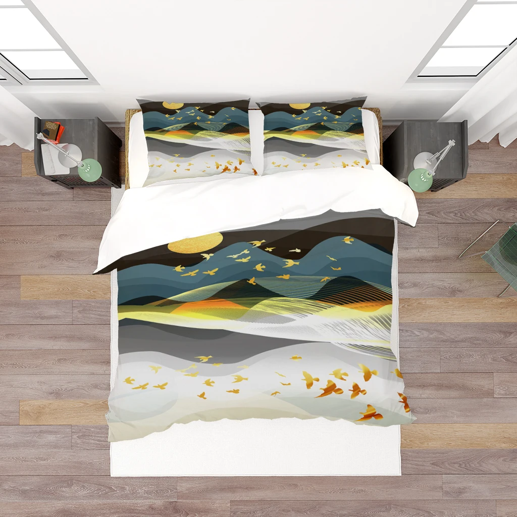 

3D Leopard Quilt Cover Pillowcase Adults Bedding Set Luxury Queen King Twin Double Full Size 180*200 Cm 2/3pc Home Textile