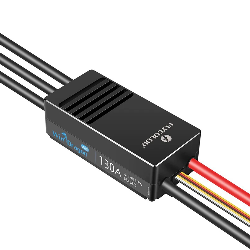 

Flycolor 200A 14S 130A 14S 32bit MCU Brushless ESC 5-14S Lipo NO BEC Support Mobile APP Programming for DIY FPV Drone Quadcopter