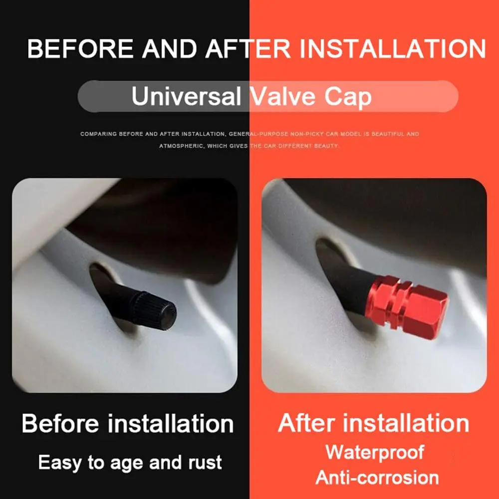 4 шт. Алюминий брелок для автомобильных ключей колпачки вентиля шин Обод шины