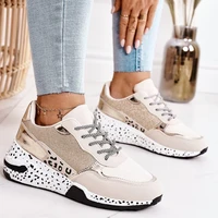 womens vulcanize shoes leopard print women sports shoes outdoor casual running shoes new fashion ladies sneakers plus size