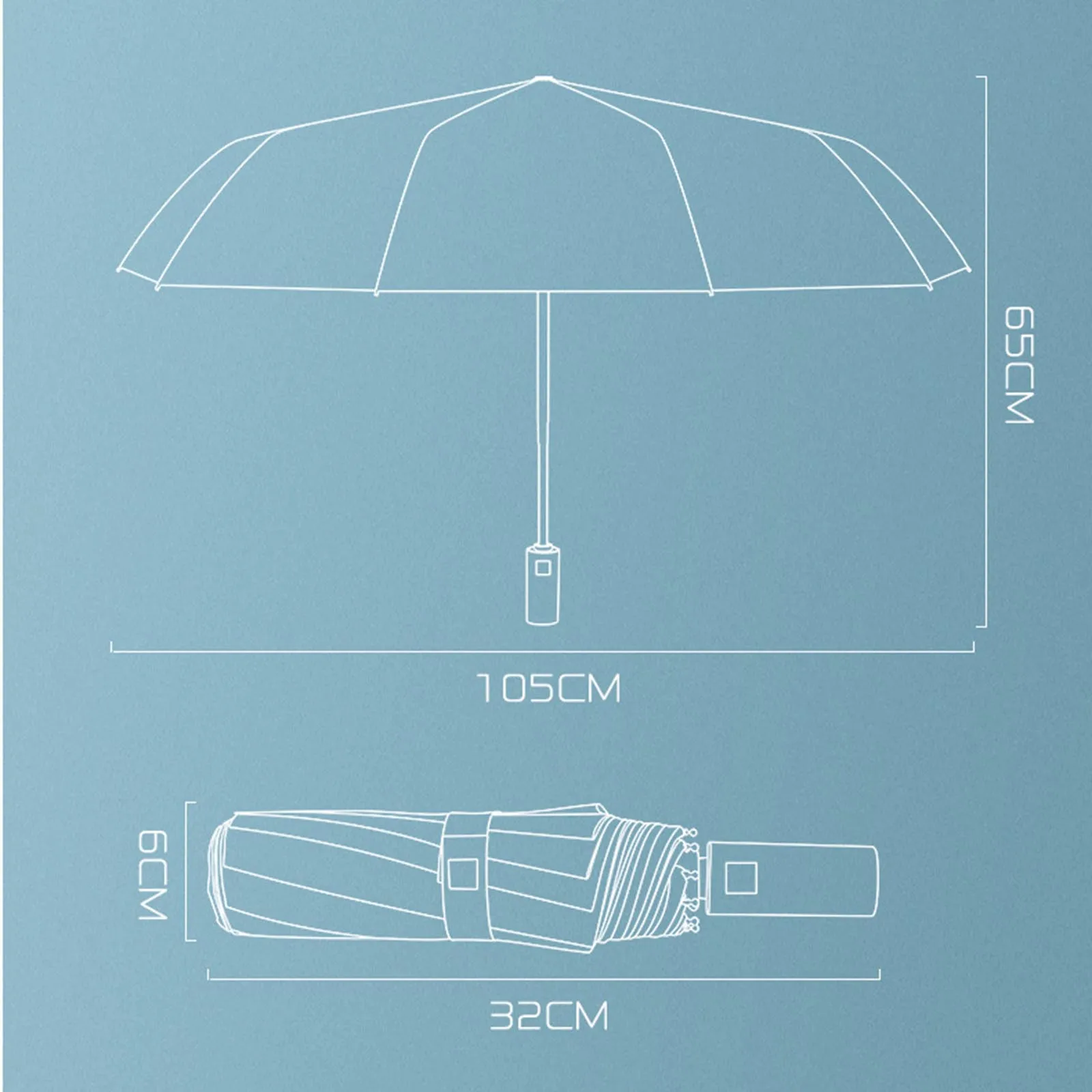 Автоматический штормовый зонт Мини Новый автоматический от дождя для женщин