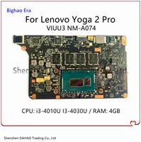 nm a074 for lenovo yoga 2 pro laptop motherboard viuu3 nm a074 with i3 4010u cpu ram 4gb original mainboard 100 fully tested