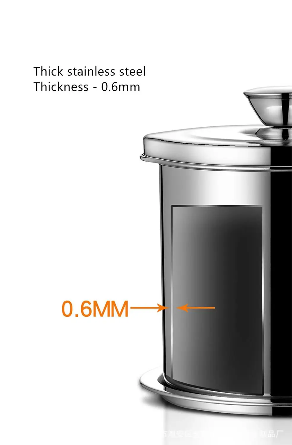 Контейнер с отполированной смазкой из нержавеющей стали для хранения масла