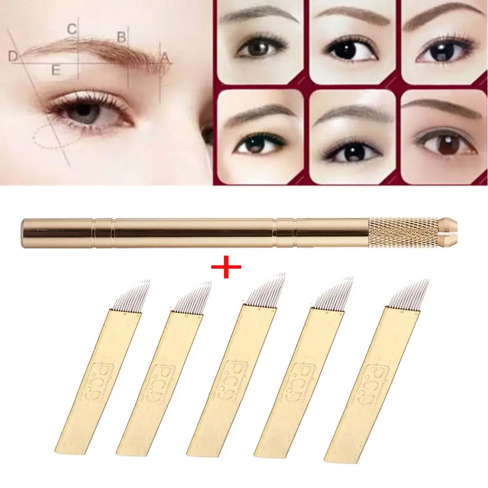 

Высококачественные инструменты для бровей, подводка для глаз, профессиональная фоторучка для вышивки, микроблейдинг, лезвие для бровей