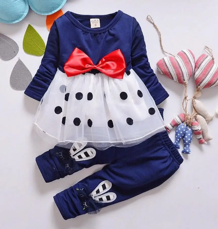 Комплекты одежды для маленьких девочек BibiCola весенне осеннее пальто с рисунком