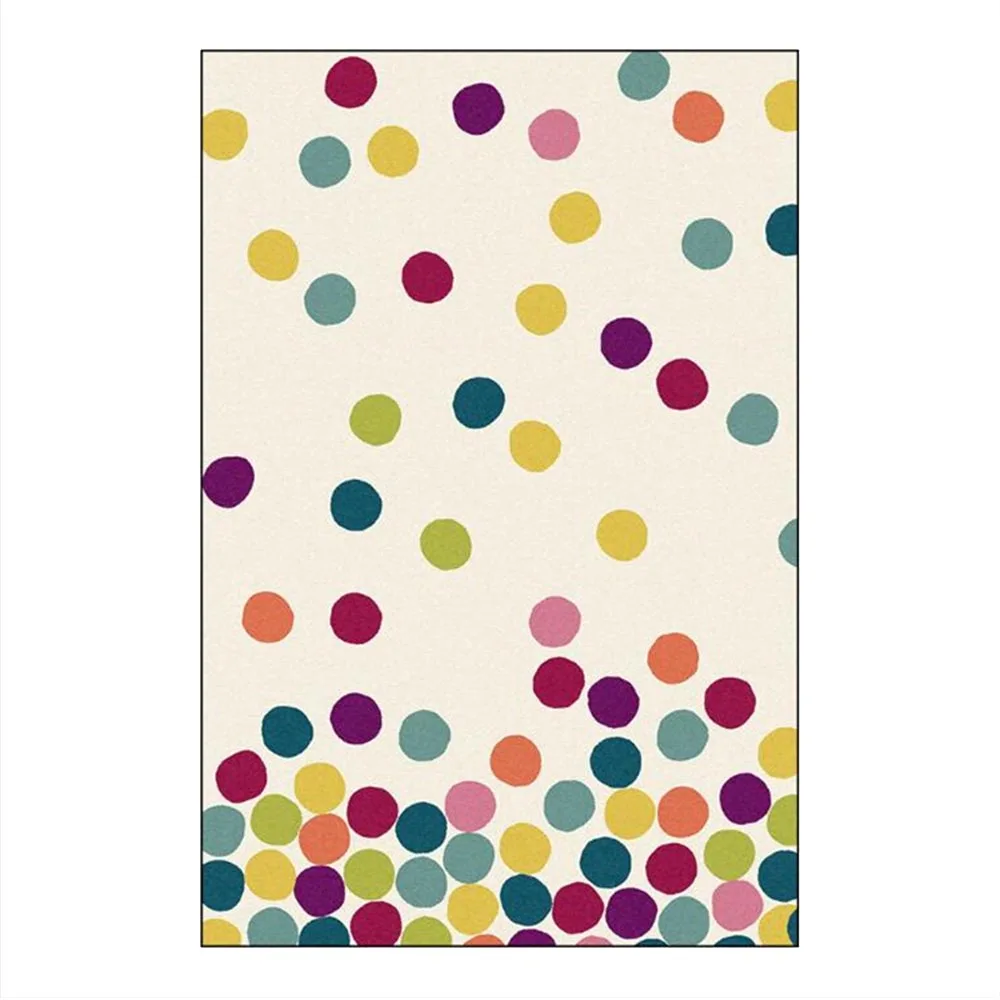 Bubble Kiss Европейский стиль Цветной Круг узор ковер кристалл бархат ковры для