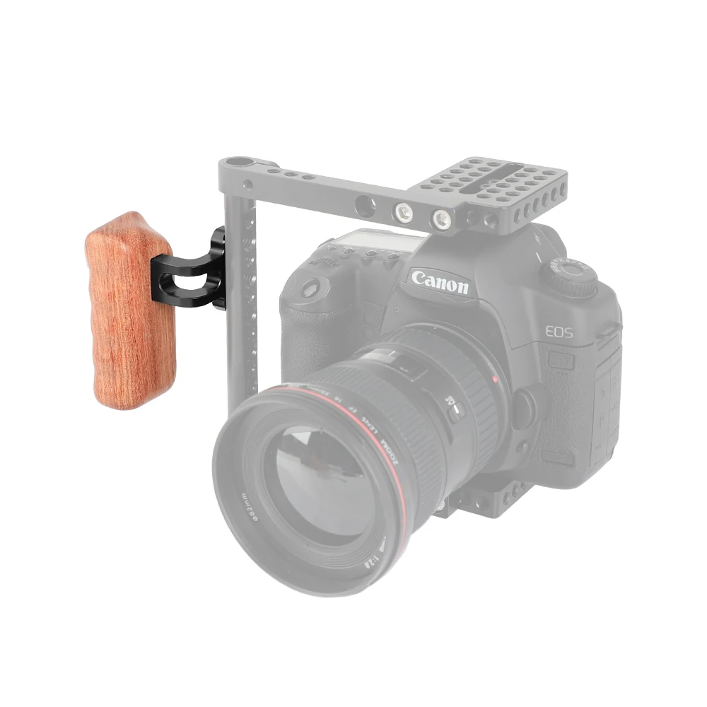 HDRiG деревянная рукоятка с 1/4 винтами соединение для DSLR камеры клетка Rig монитор |