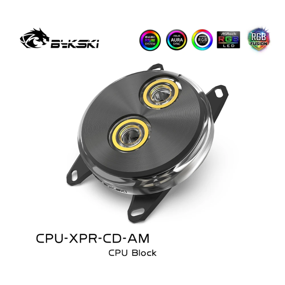 Bykski CPU Water Block Copper CD Shape Mental Cover For Ryzen7/5/3 AM4/3+/3/2+/2 FM2+/FM2/FM1 Cooler RGB MOD CPU-XPR-CD-AM | Компьютеры и