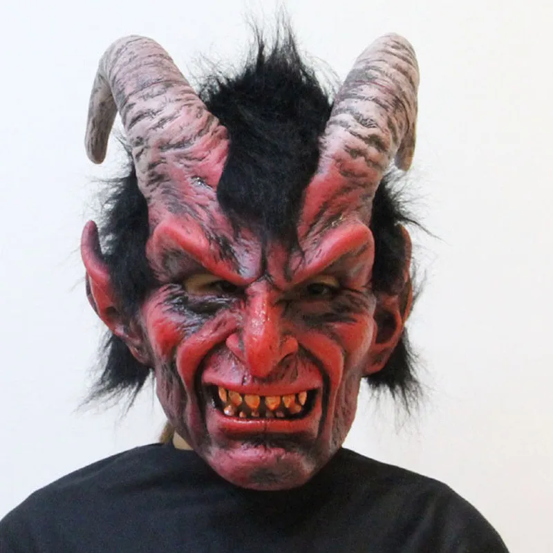 

Cosplay Claw Red Horned Sheep Devil Mask Claw Scary Fierce Party Mask Halloween Masquerade Adult Mask Cosplay Party Mask