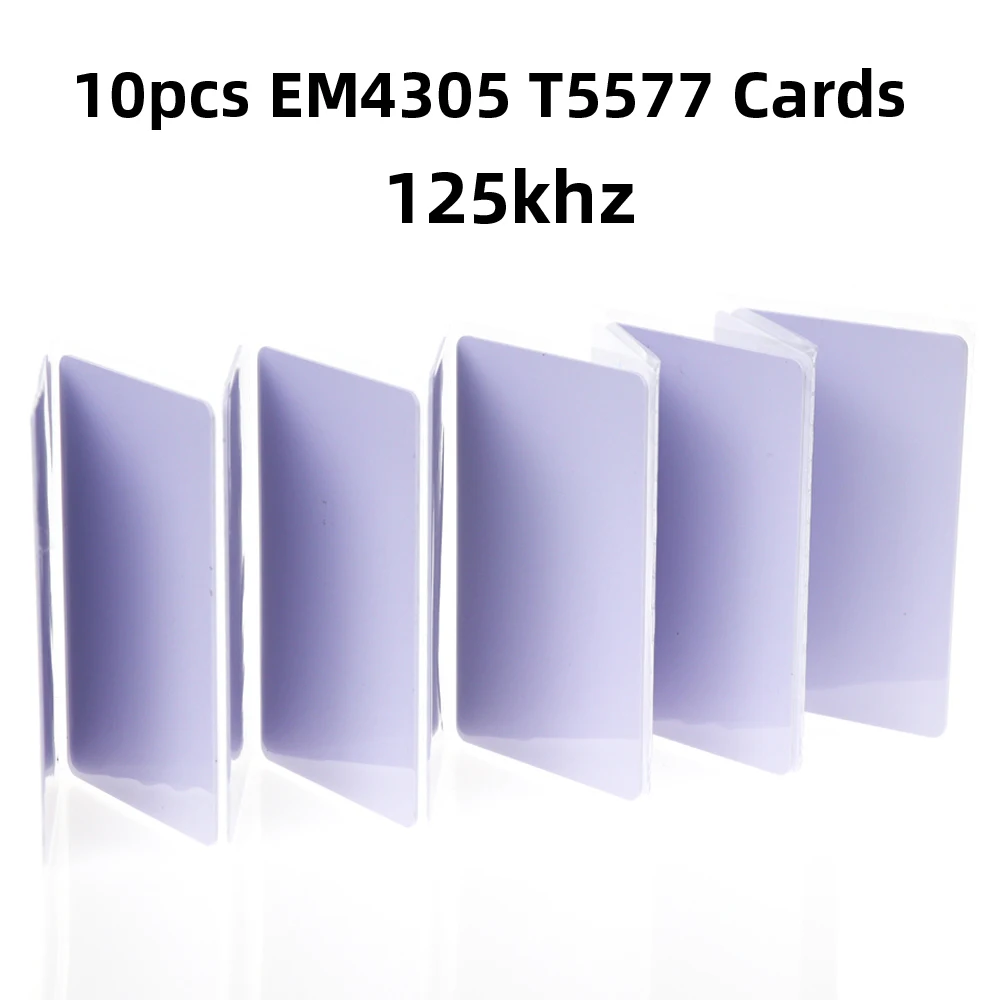 10pcs 125khz Cards RFID Копир Писатель ридеры Дубликатор 125 кГц 13,56 МГц USB программатор NFC смарт 10 Частота брелок карты считыватель UID декодер - Цвет: 10pcs 125khz Cards