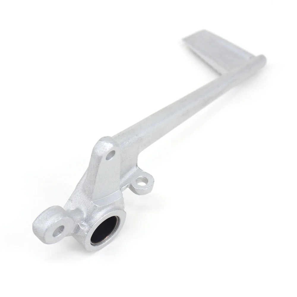 Алюминиевый серебристый черный задний складной тормозной рычаг для мотоцикла