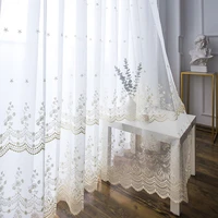 curtains for living dining room bedroom white embroidery modern minimalist custom curtain fresh embroidery