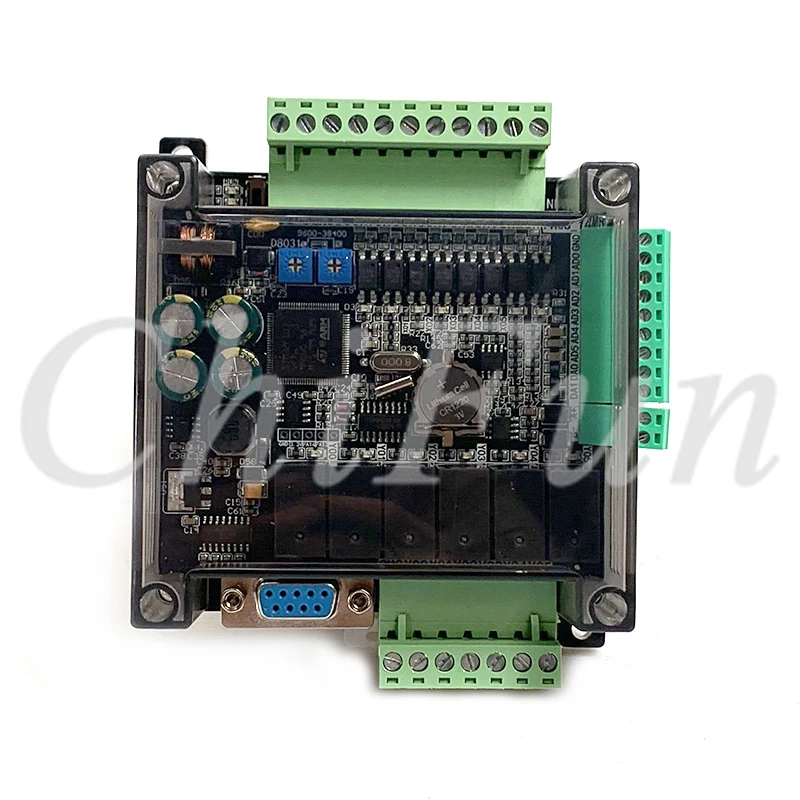High speed FX1N FX2N FX3U-14MR/10MR 8 input 6 relay output industrial control board 6AD 2DA PLC with RS485 RTC