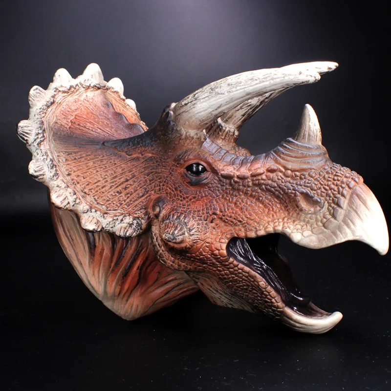 Супердинозавр Triceratops ручная кукла Нетоксичная мягкая резина голова животного