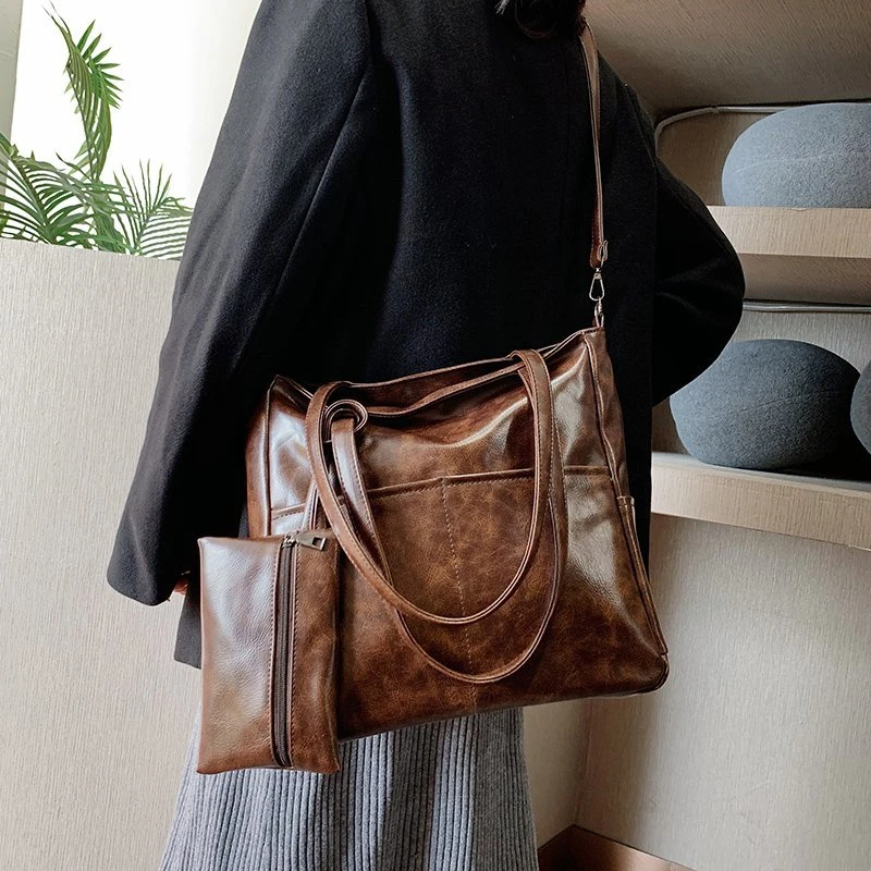 

OLSITTI Famous Brand Travel Shoulder Bags for Women 202 Winter New Designer Ladies Pu Leather Handbags Large Messenger Bag