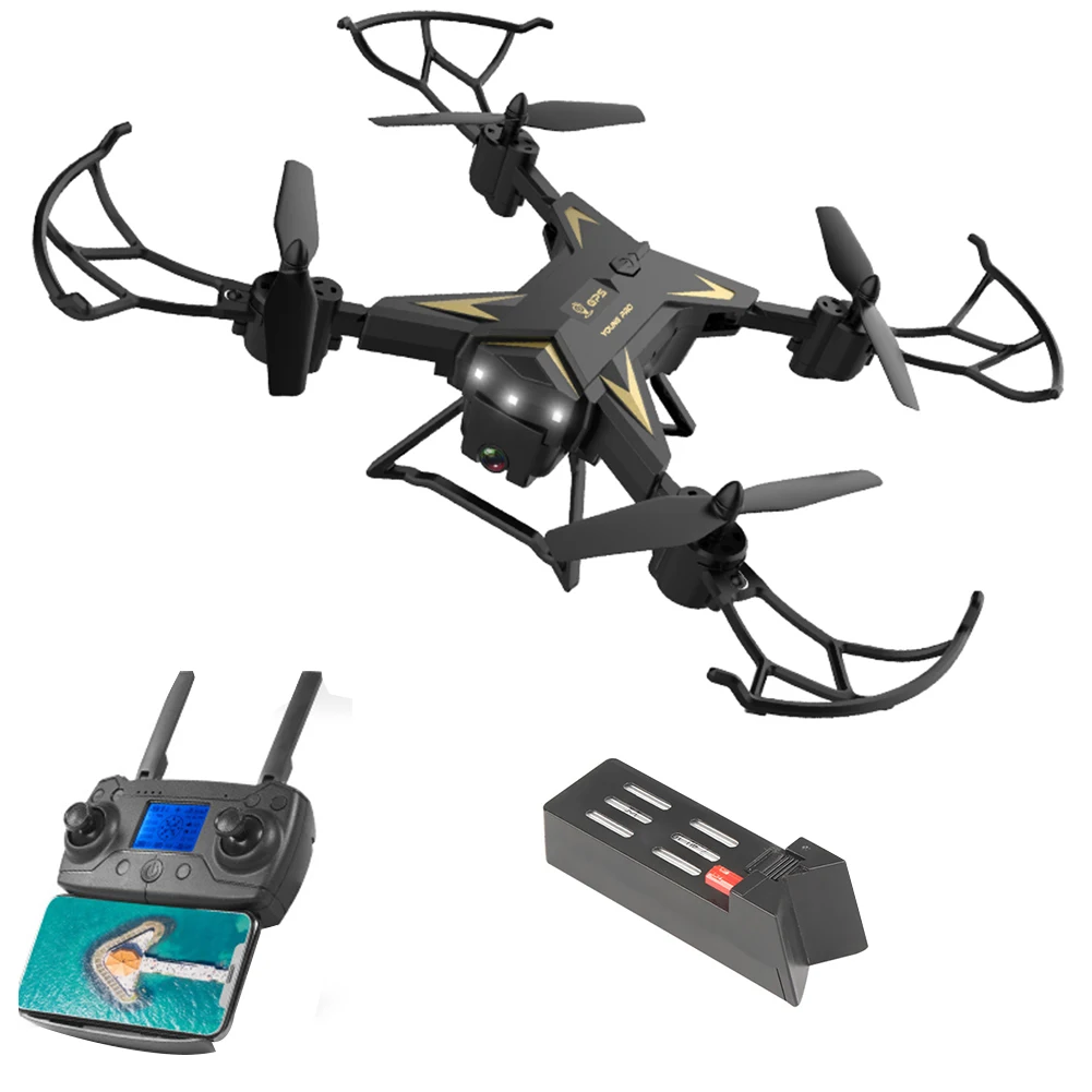 KY601G FPV складной пульт дистанционного управления wifi двойной gps АБС Дрон