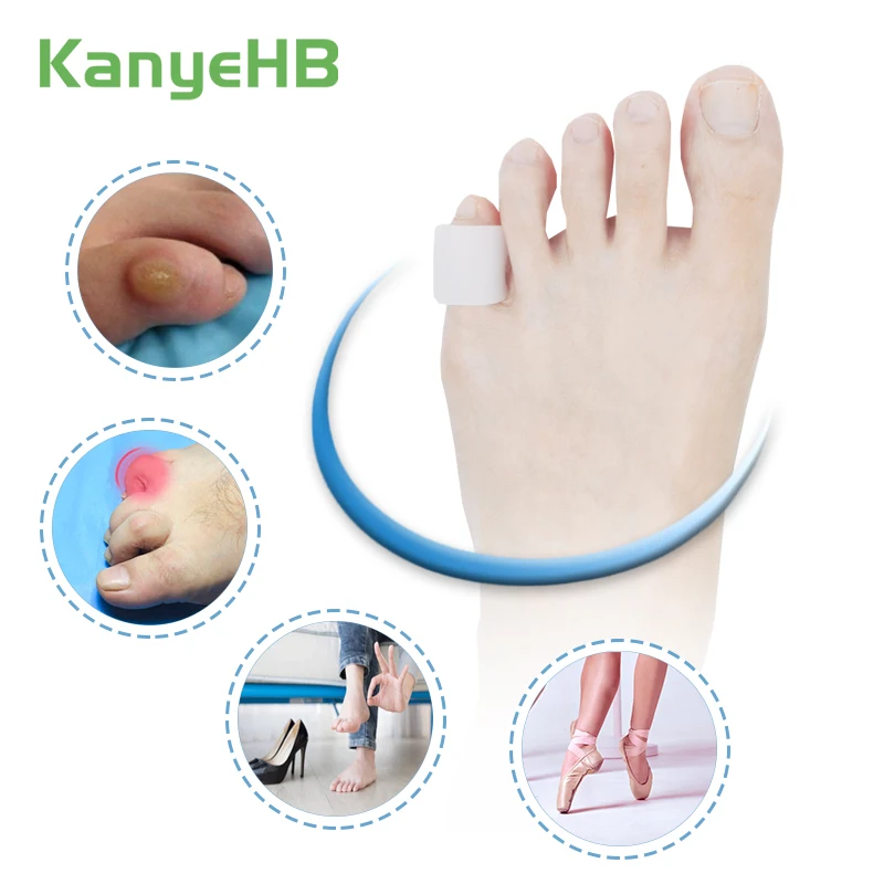4 шт. прозрачные гелевые фотокорректоры для ног|Инструменты ухода за ногами| |