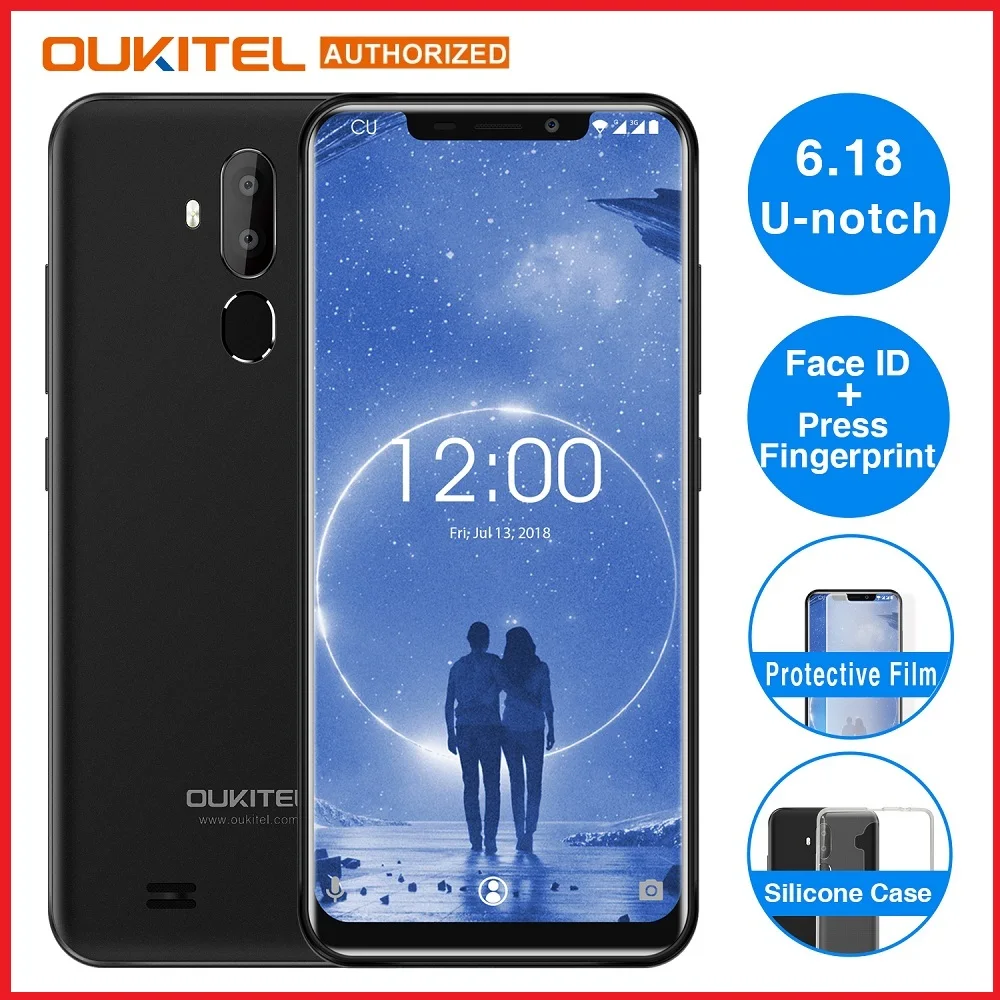 OUKITEL C12 смартфон экран 6 18 дюймов Android 8 1 четырёхъядерный 2 Гб + 16 | Мобильные - Фото №1