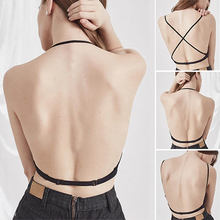 

Бюстгальтер кружевной с глубоким U-образным вырезом и открытой спиной