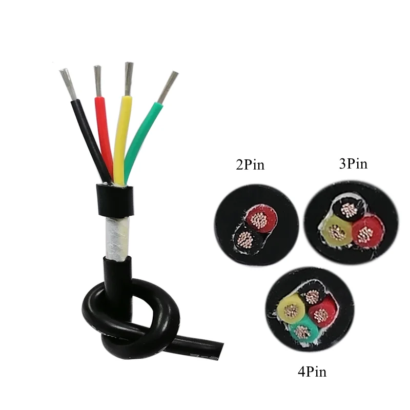 11AWG 4 мм YGC многожильный силиконовый провод 2 3 Pin 2P 3P P высокотемпературный