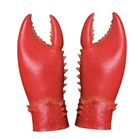crab lobster claws gloves cosplay funny party latex novelty toy gloves mittens 2019 new for party or pretend play game 1 pair