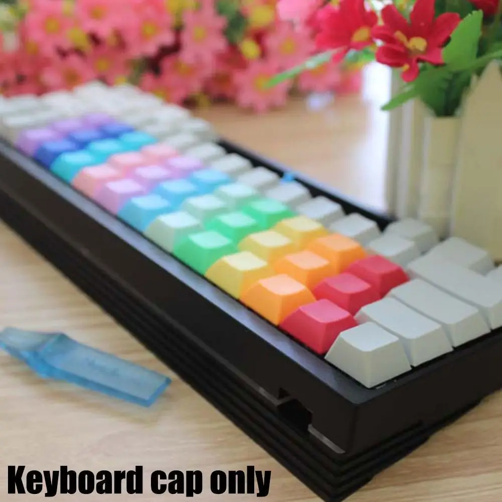 

PBT Blind Point Dsa Keycap 10pcs Keycaps For Gaming Mechanical Keyboard Colorful Replacement Keyboard Cap
